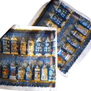 Beer Stein Decorated Pillow Covers for 16 x 16 Pillow inserts